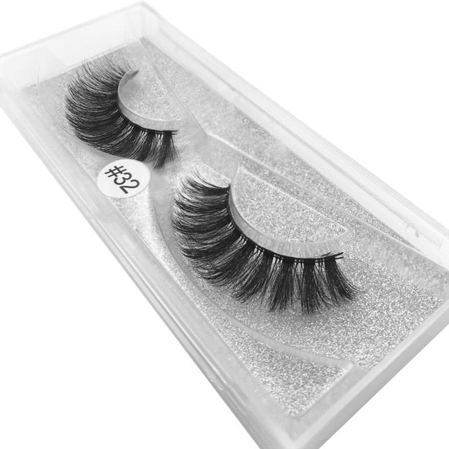 mink lashes natural false