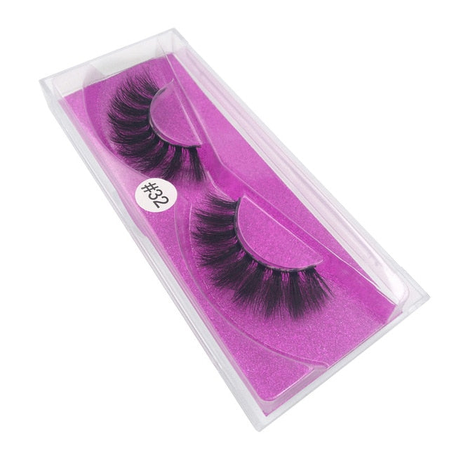 mink lashes natural false