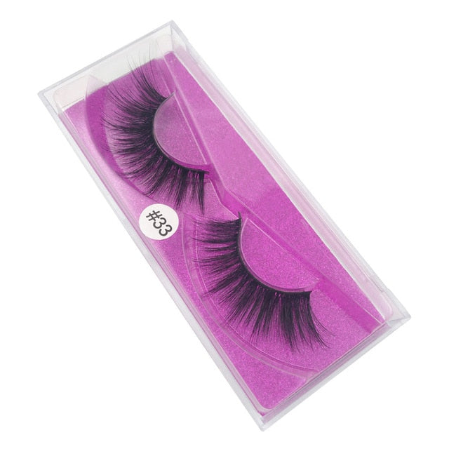 mink lashes natural false