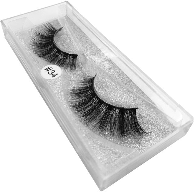 mink lashes natural false