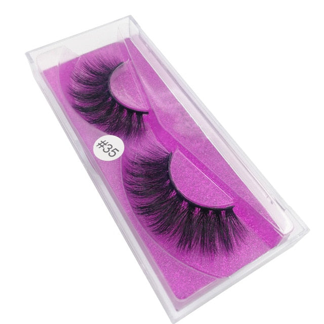 mink lashes natural false