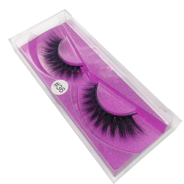 mink lashes natural false