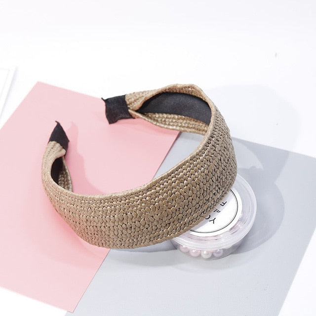 Handmade Straw Headband