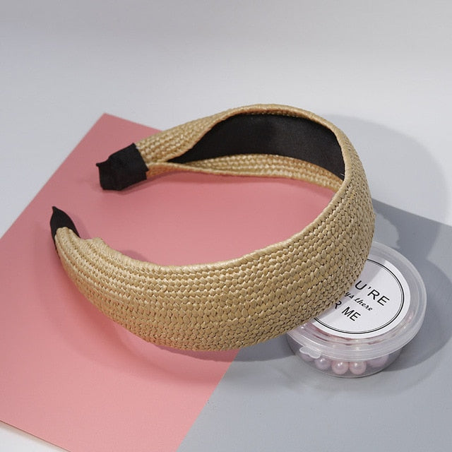 Handmade Straw Headband