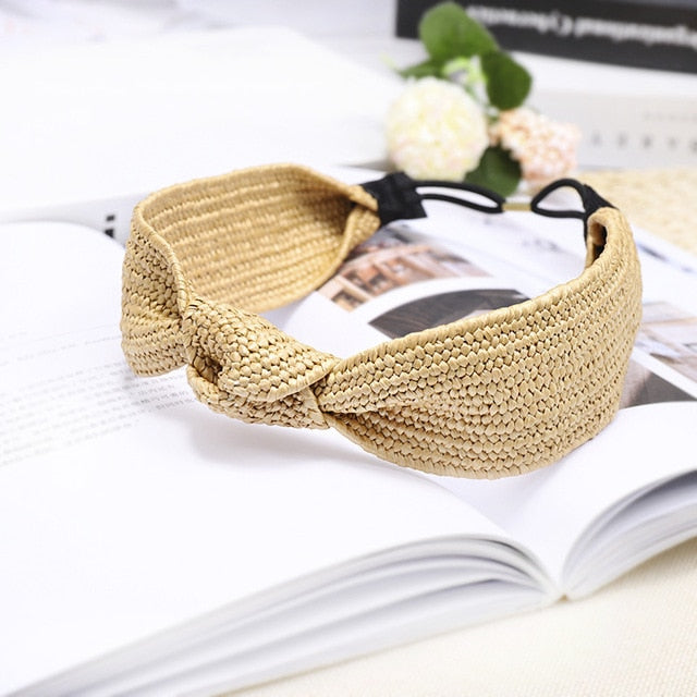 Handmade Straw Headband