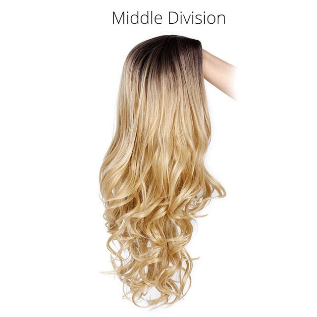 Long Wavy Blonde Wig