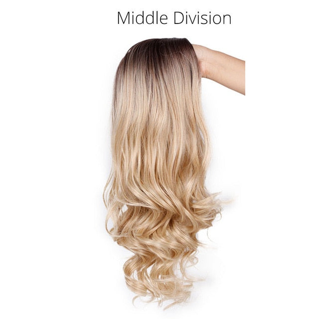 Long Wavy Blonde Wig