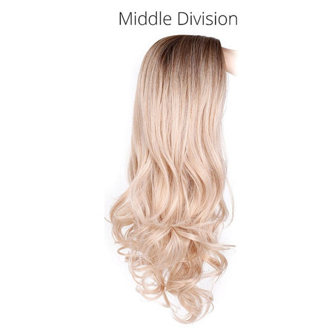 Long Wavy Blonde Wig