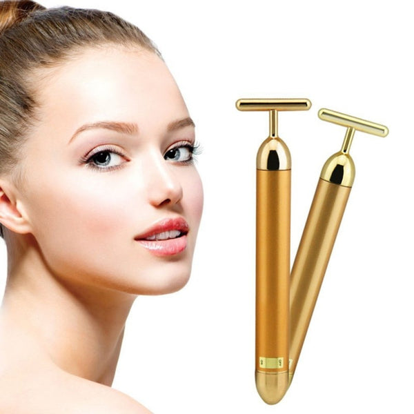 Face Gold Vibration Facial Roller