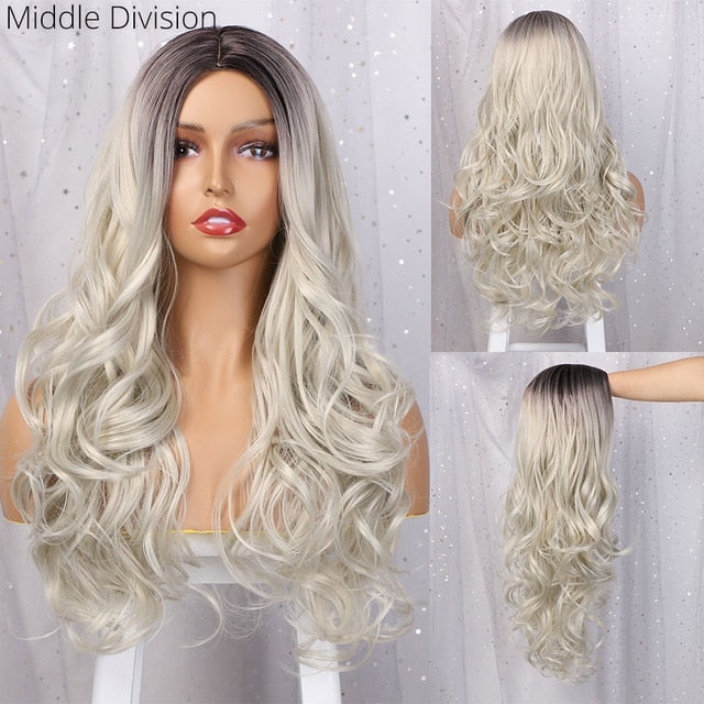 Long Brown Wavy Wig