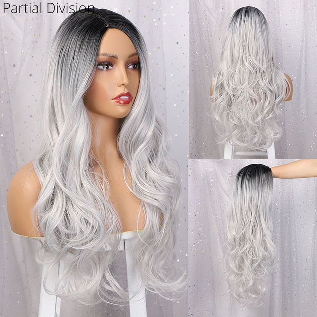 Long Brown Wavy Wig