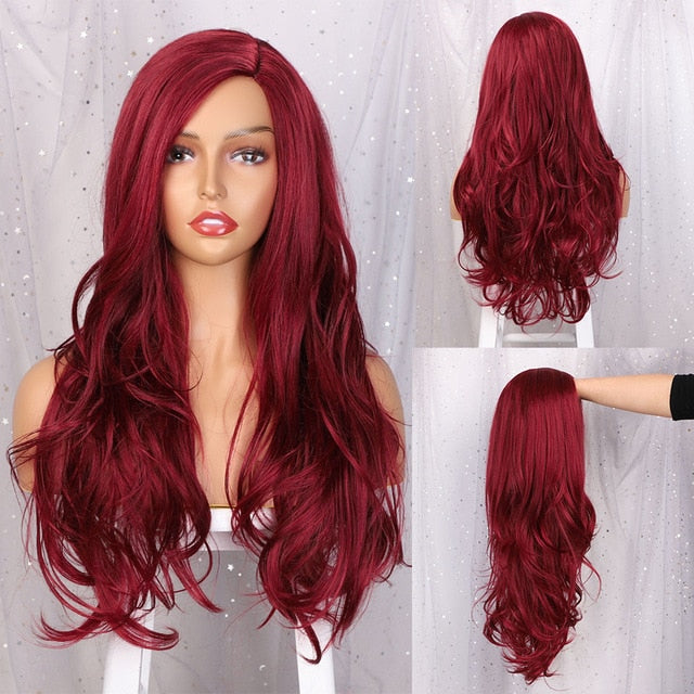 Long Brown Wavy Wig