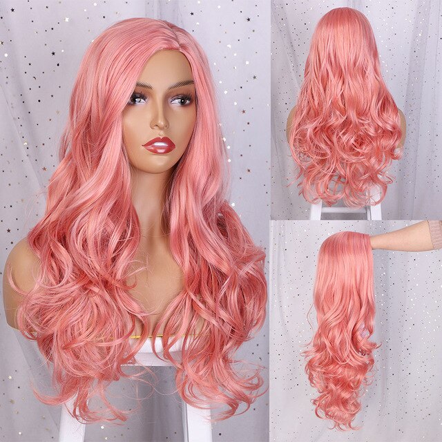 Long Brown Wavy Wig