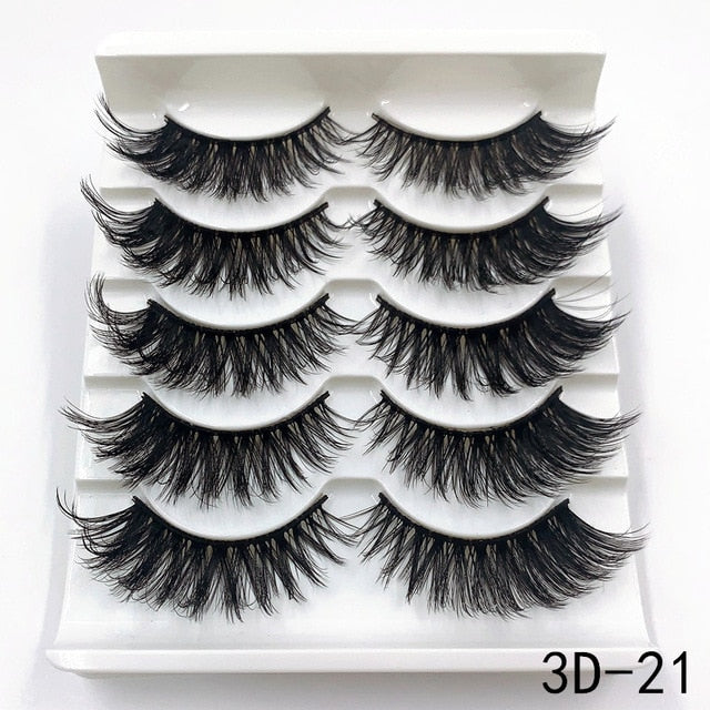 Handmade 3d mink lashes natural