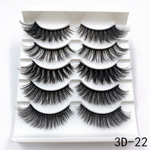 Handmade 3d mink lashes natural