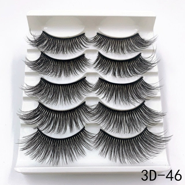 Handmade 3d mink lashes natural