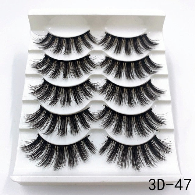 Handmade 3d mink lashes natural