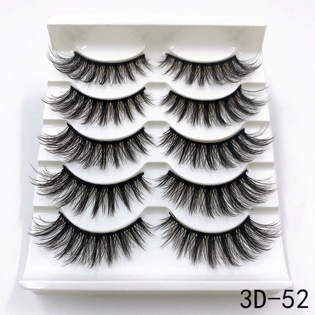 Handmade 3d mink lashes natural