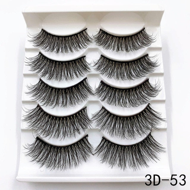 Handmade 3d mink lashes natural