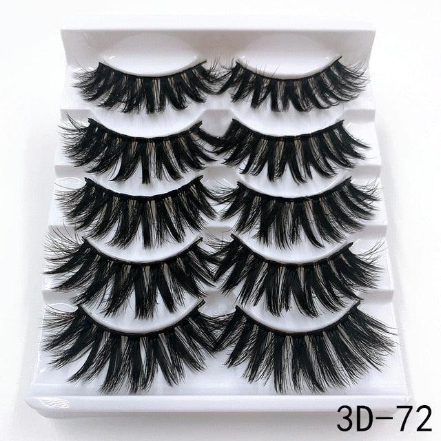 Handmade 3d mink lashes natural