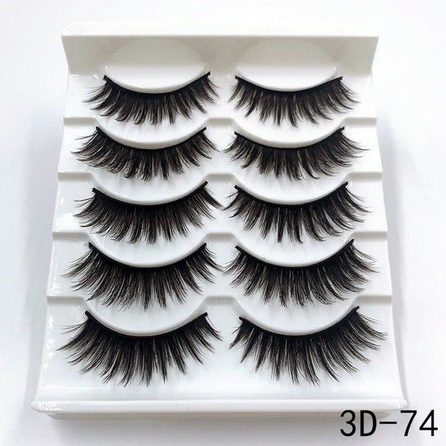 Handmade 3d mink lashes natural