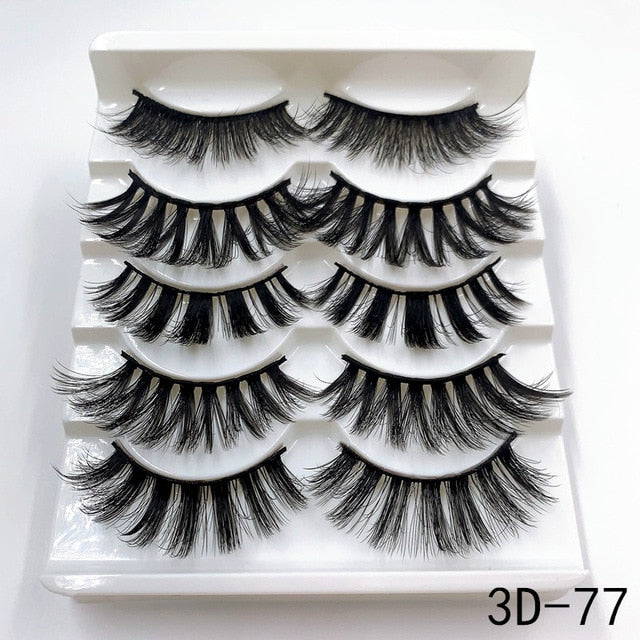 Handmade 3d mink lashes natural