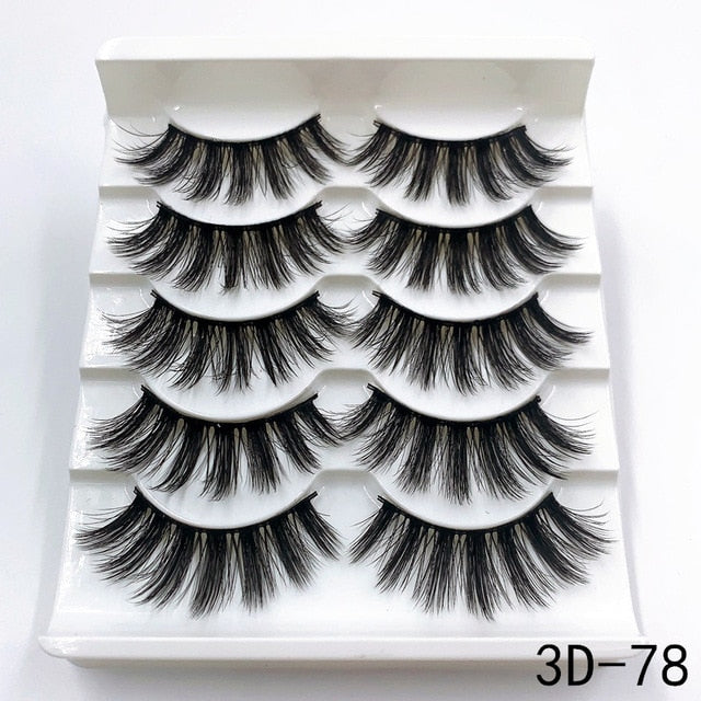 Handmade 3d mink lashes natural