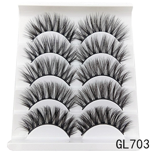 Handmade 3d mink lashes natural