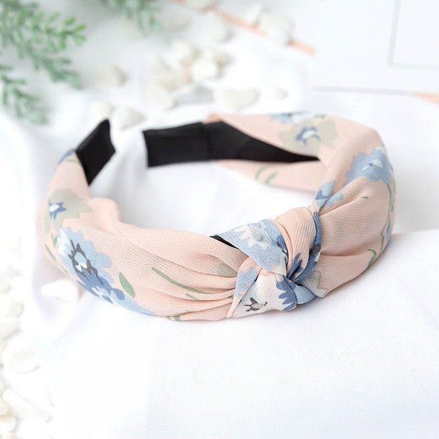 Polka Dot Floral Headband