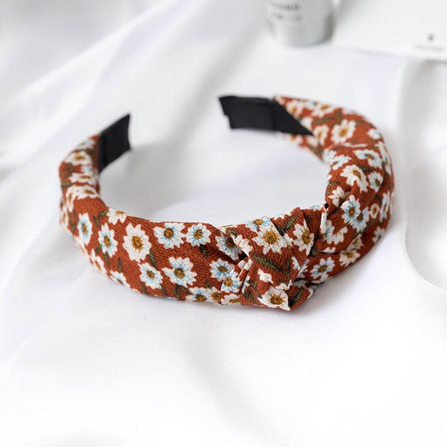 Polka Dot Floral Headband