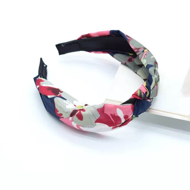 Polka Dot Floral Headband