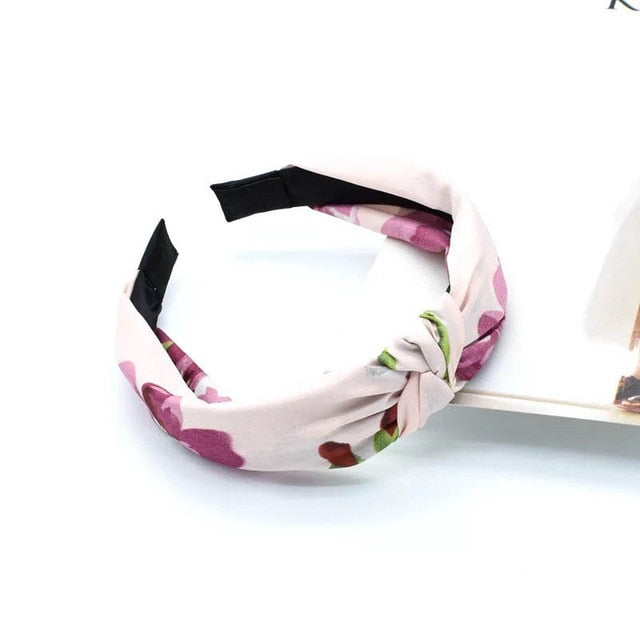 Polka Dot Floral Headband