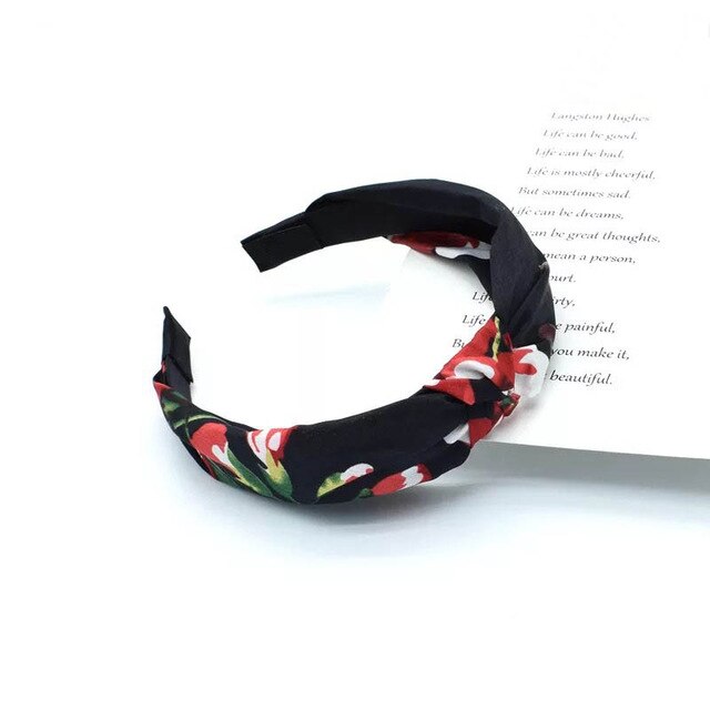 Polka Dot Floral Headband