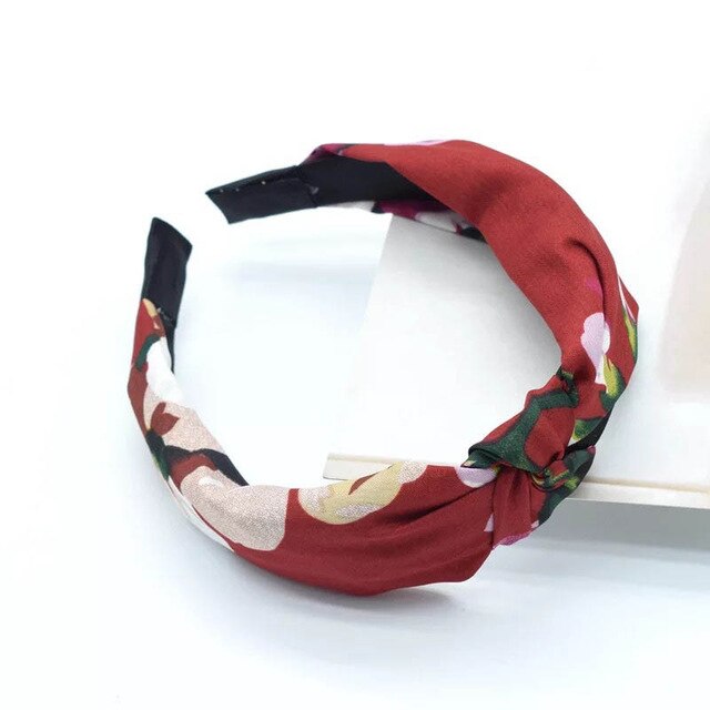 Polka Dot Floral Headband