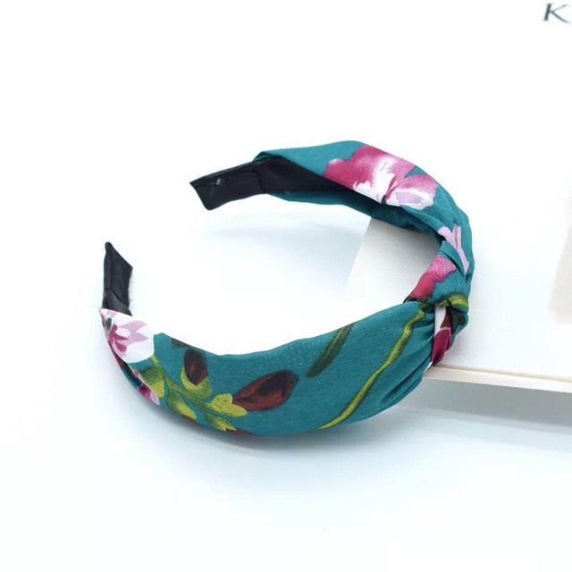 Polka Dot Floral Headband