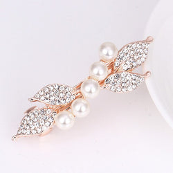 Spring Pearl Rhinestone Hair Clips