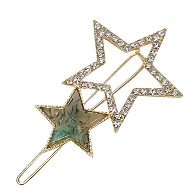 Women'S Pentagram Bangs Hair Clip