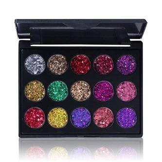 Waterproof Glitter Eyeshadow Palette